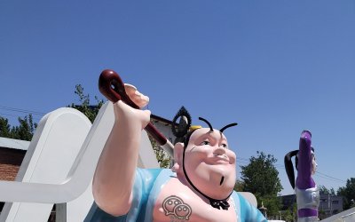 驚艷！2.5米玻璃鋼太乙雕塑震撼登場